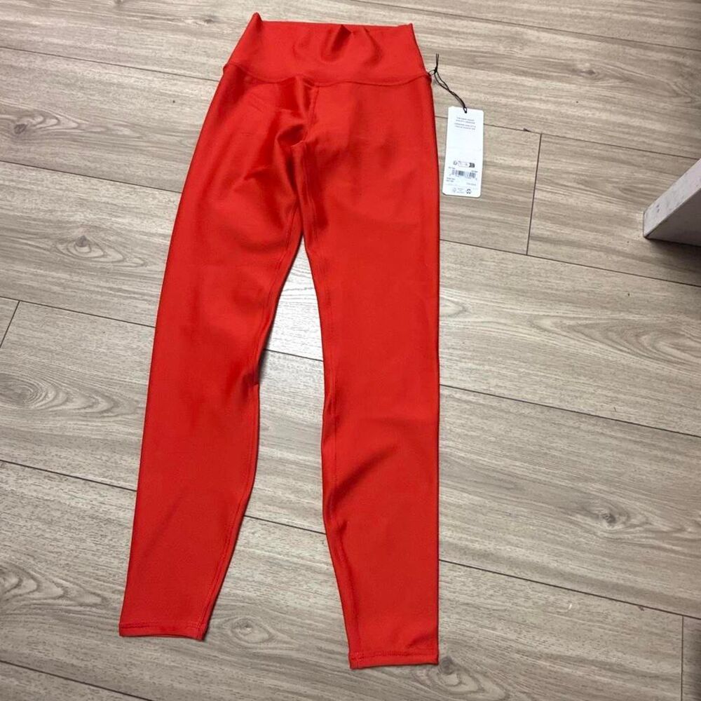 Alo-yoga Women's Red and Orange Leggings - Picture 4 of 6